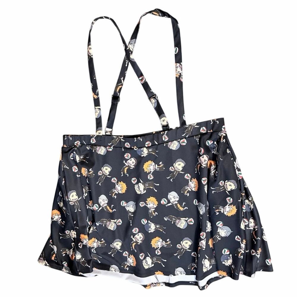 Hot Topic Haikyuu crunchyroll plus size 4X skirt suspender overalls anime manga